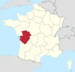 Poitou-Charentes in France.svg