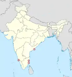 Puducherry in India (disputed hatched).svg