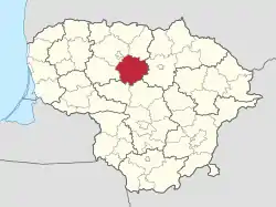 Radviliskis in Lithuania.svg