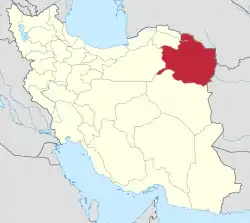 Razavi Khorasan in Iran.svg
