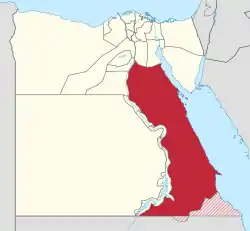 Red Sea in Egypt (de-facto only hatched).svg
