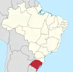 Rio Grande do Sul in Brazil.svg