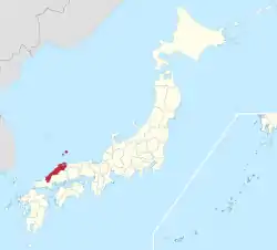 Shimane in Japan (de-facto).svg