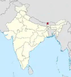 Sikkim in India (disputed hatched).svg