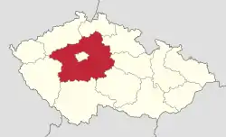 Stredoceský kraj in Czech Republic.svg