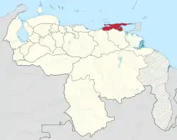 Sucre in Venezuela (+claimed).svg
