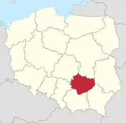 Swietokrzyskie in Poland.svg