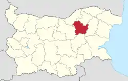 Targovishte in Bulgaria.svg