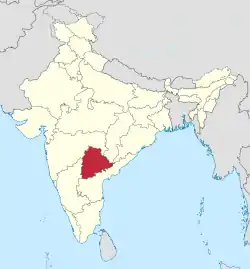 Telangana in India.svg