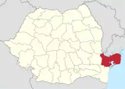 Tulcea in Romania.svg
