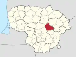 Ukmerge in Lithuania.svg