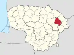 Utena in Lithuania.svg