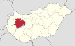 Veszprem in Hungary.svg