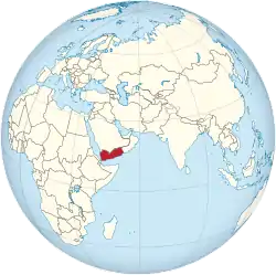 Yemen on the globe (Afro-Eurasia centered).svg