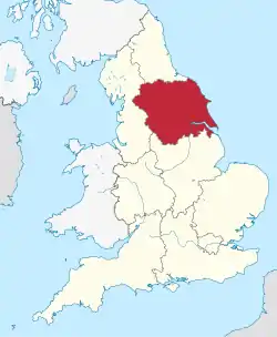 Yorkshire and the Humber in England.svg