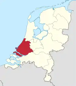 Zuid-Holland in the Netherlands.svg