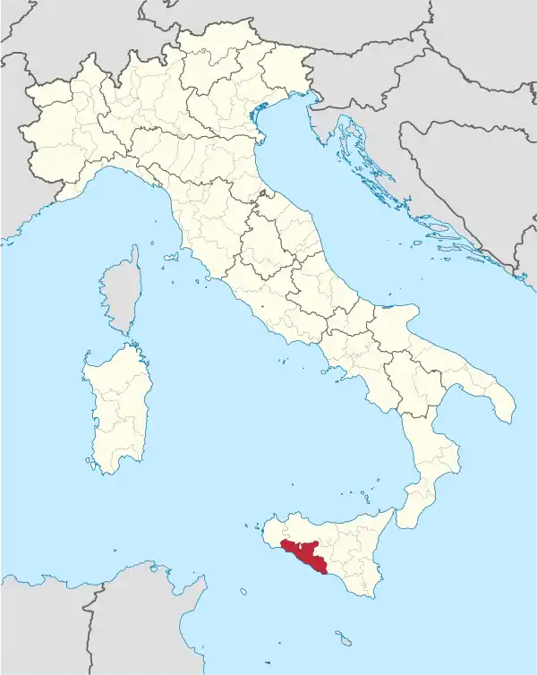 Agrigento in Italy.svg