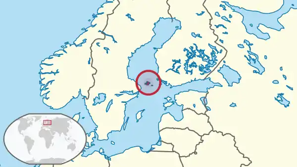 Aland in its region.svg
