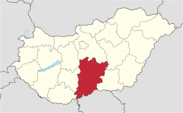 Bacs-Kiskun in Hungary.svg