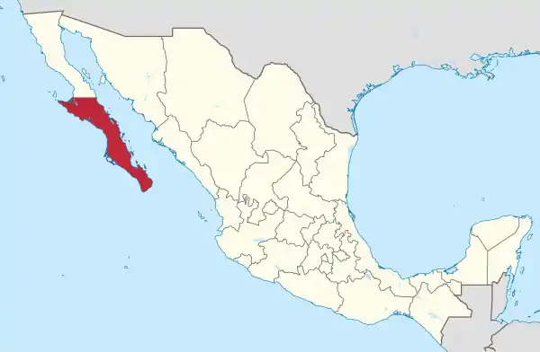 Baja California Sur in Mexico.svg