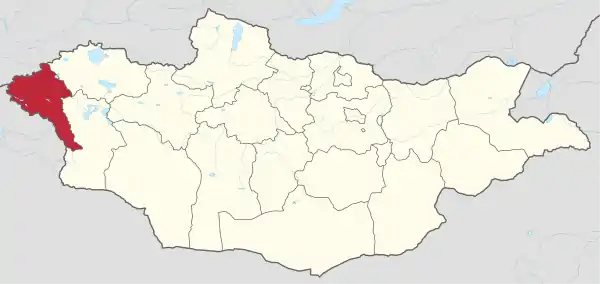 Bayan-Ölgii in Mongolia.svg