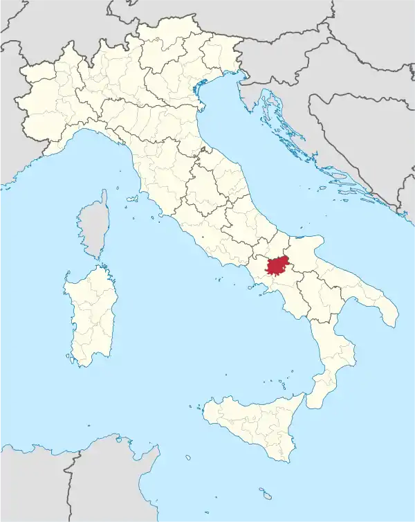 Benevento in Italy.svg