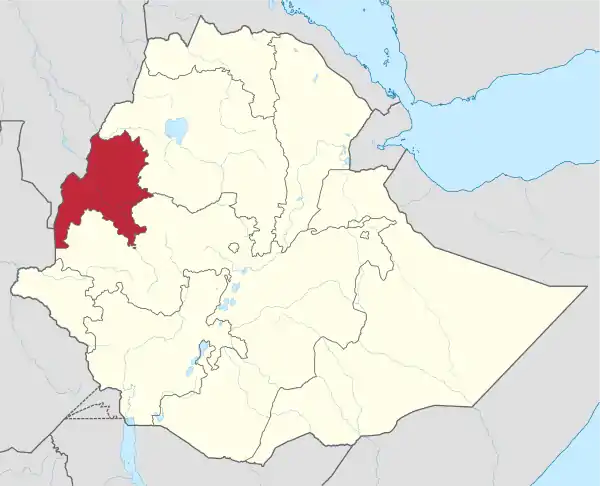 Benishangul-Gumuz in Ethiopia.svg