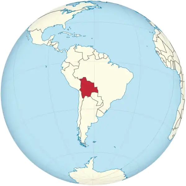 Bolivia on the globe (South America centered).svg