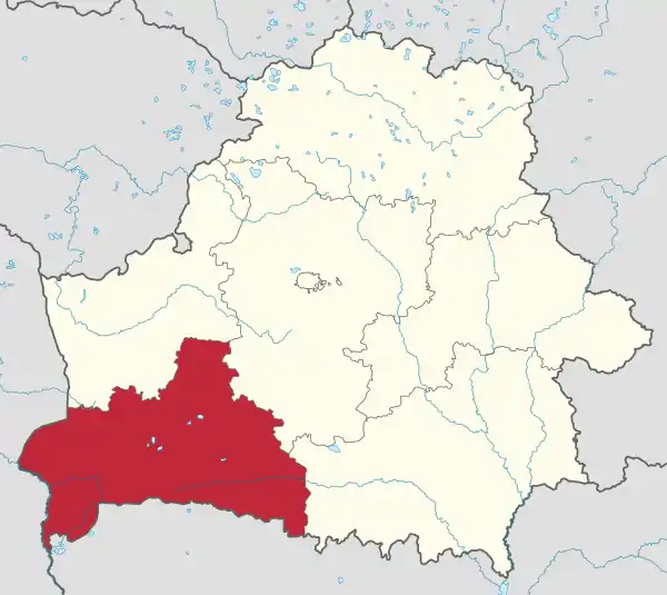 Brest Voblast in Belarus.svg