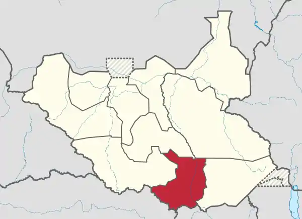 Central Equatoria in South Sudan.svg