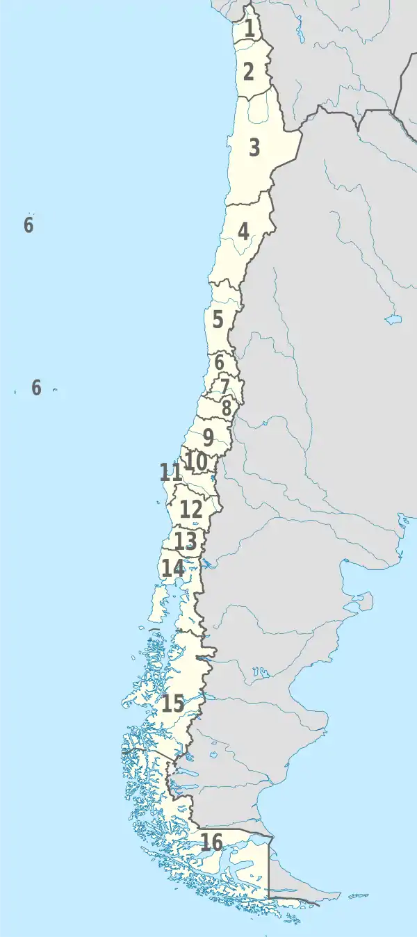 Chile, administrative divisions - Nmbrs - monochrome.svg