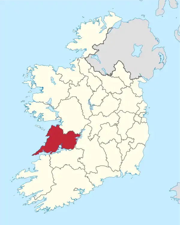 Clare in Ireland.svg