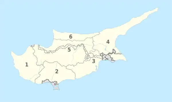 Cyprus, administrative divisions - Nmbrs.svg