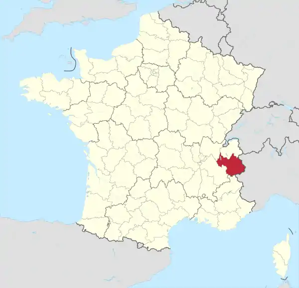 Département 73 in France 2016.svg