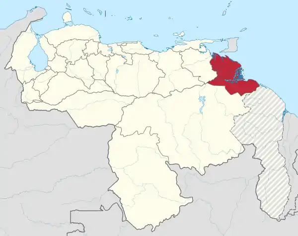 Delta Amacuro in Venezuela (+claimed).svg
