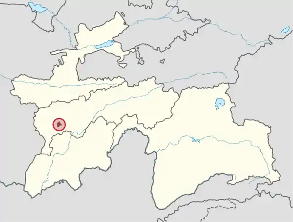 Dushanbe in Tajikistan (special marker).svg