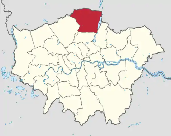 Enfield in Greater London.svg