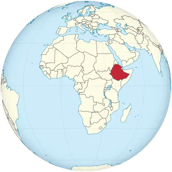 Ethiopia on the globe (Africa centered).svg