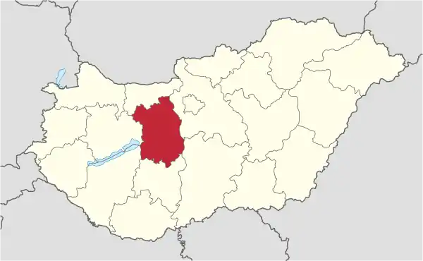 Fejer in Hungary.svg