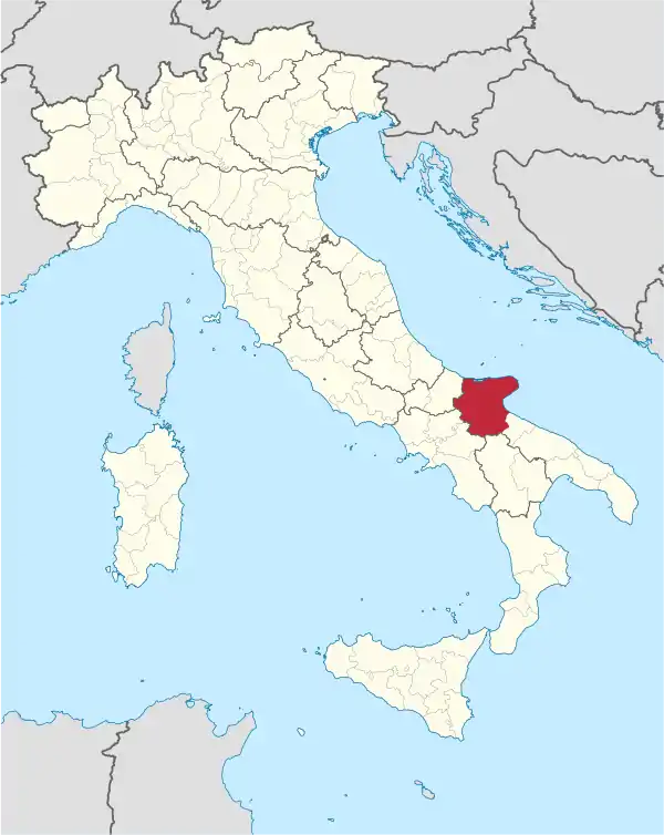 Foggia in Italy.svg