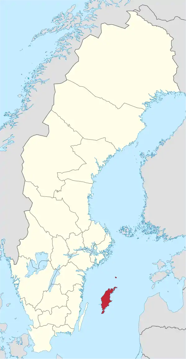 Gotlands län in Sweden.svg