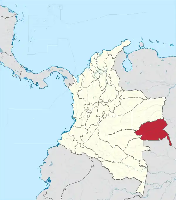 Guainia in Colombia.svg