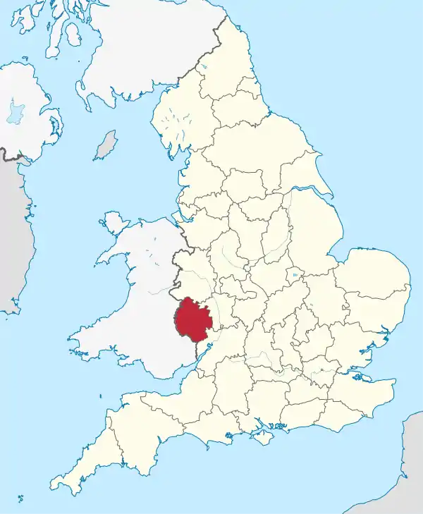 Herefordshire (ceremonial county) in England.svg