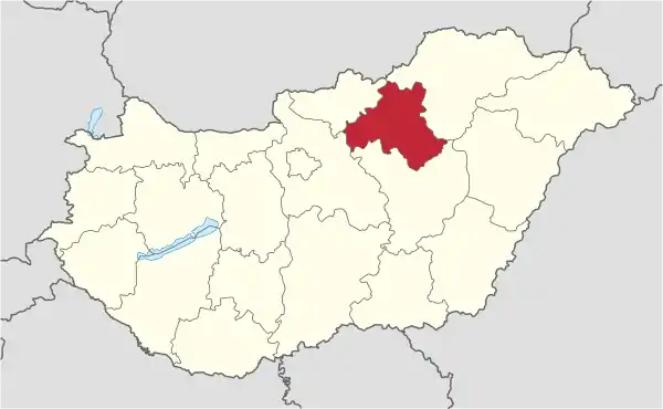 Heves in Hungary.svg