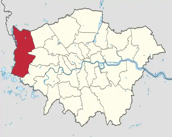 Hillingdon in Greater London.svg
