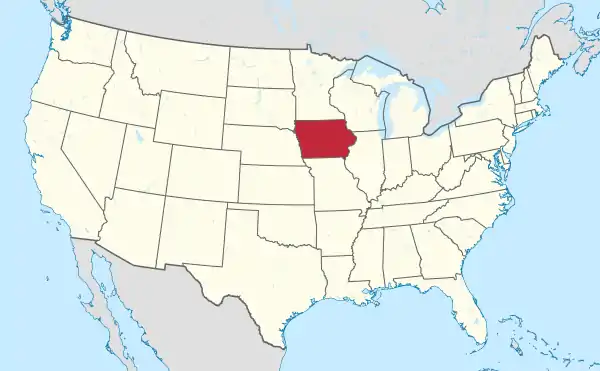 Iowa in United States (US48).svg