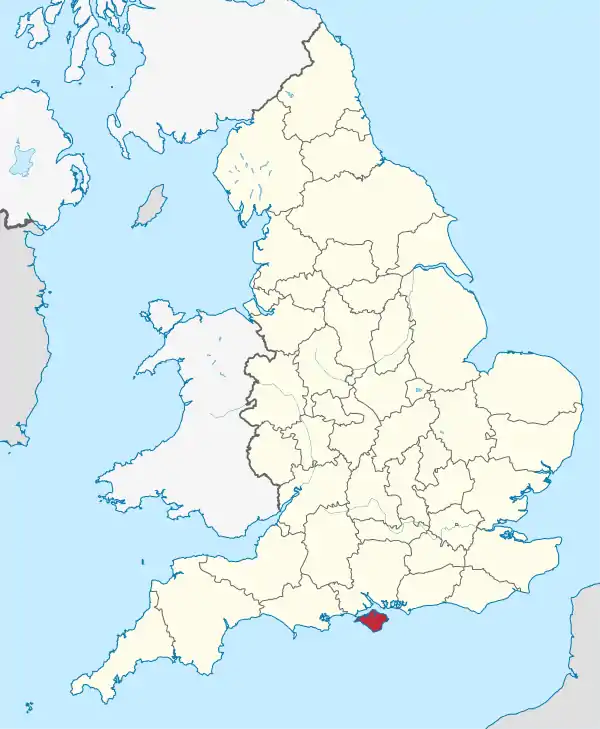Isle of Wight (ceremonial county) in England.svg