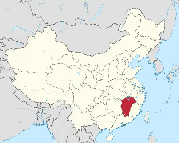 Jiangxi in China (+all claims hatched).svg
