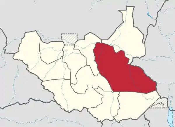 Jonglei in South Sudan.svg