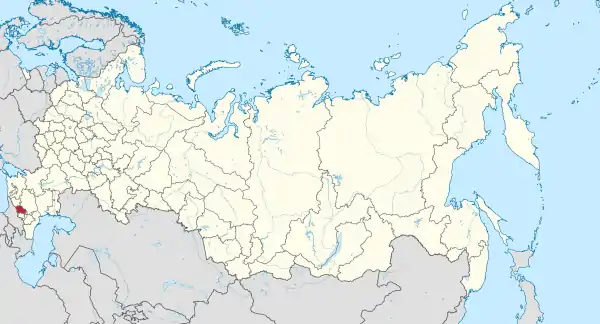 Kabardino-Balkar in Russia.svg